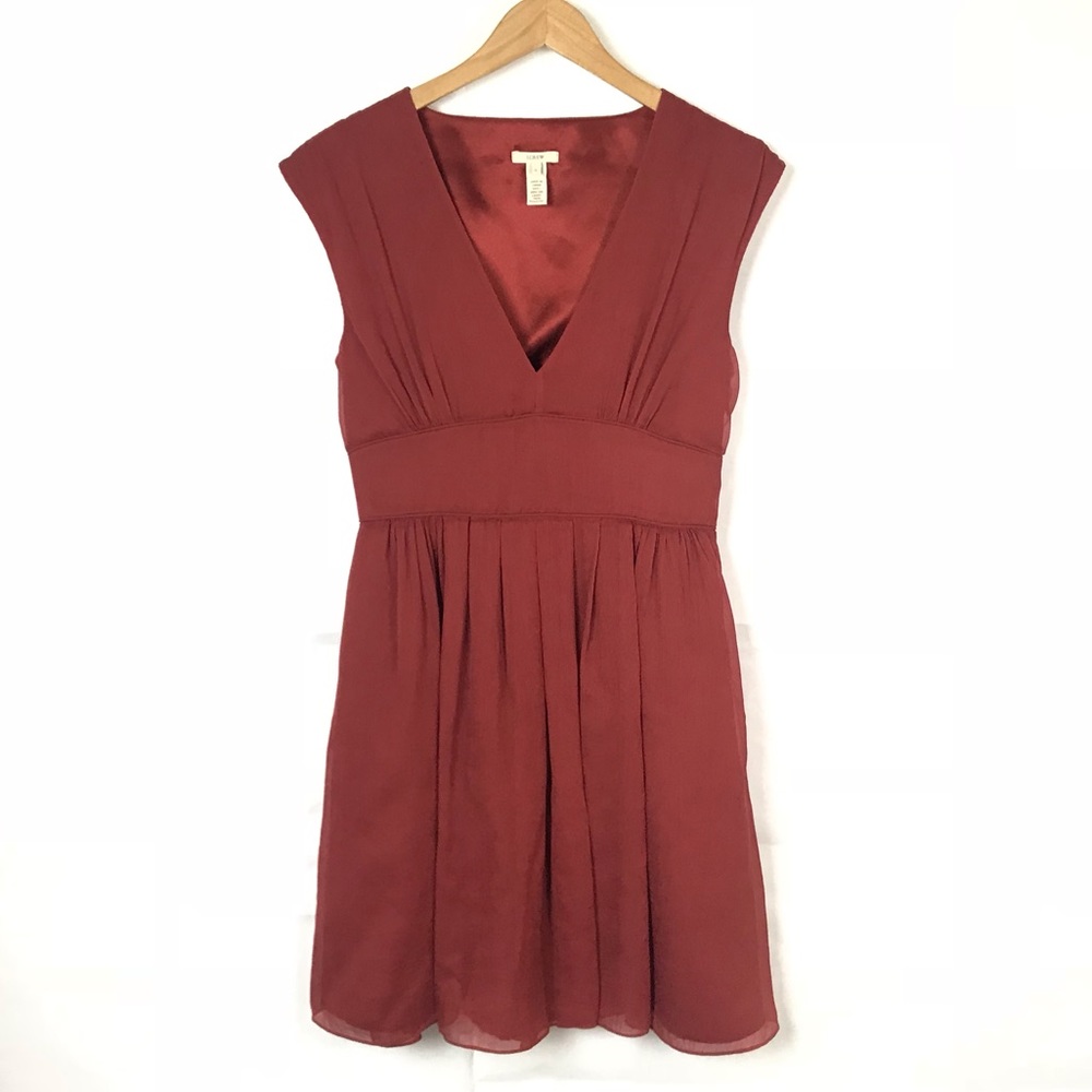 J.CREW Silk Chiffon Abigail Dress Size 6